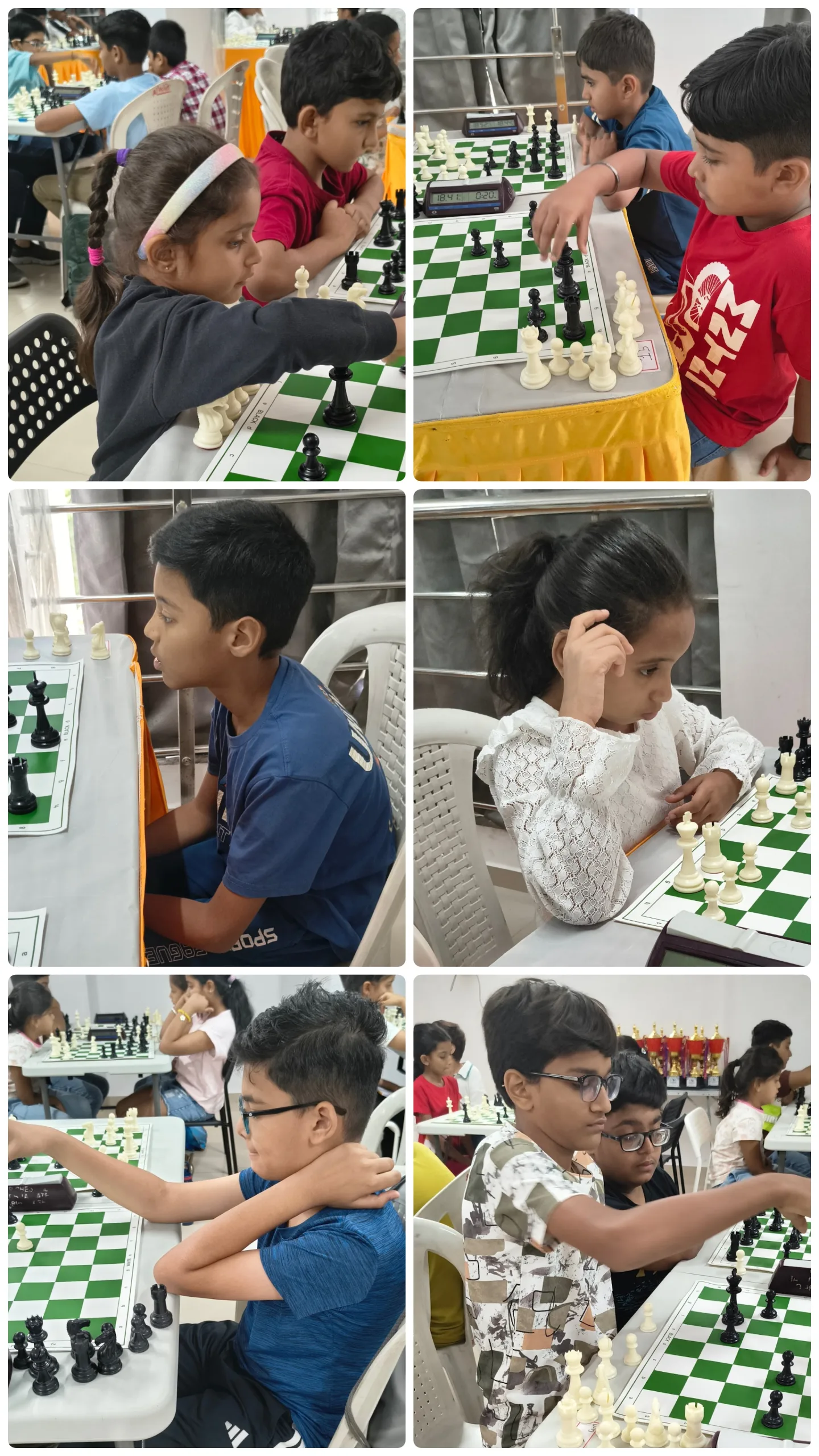 Chess House Circuit S01·T02 — tournament floor collage 1, Ahmedabad