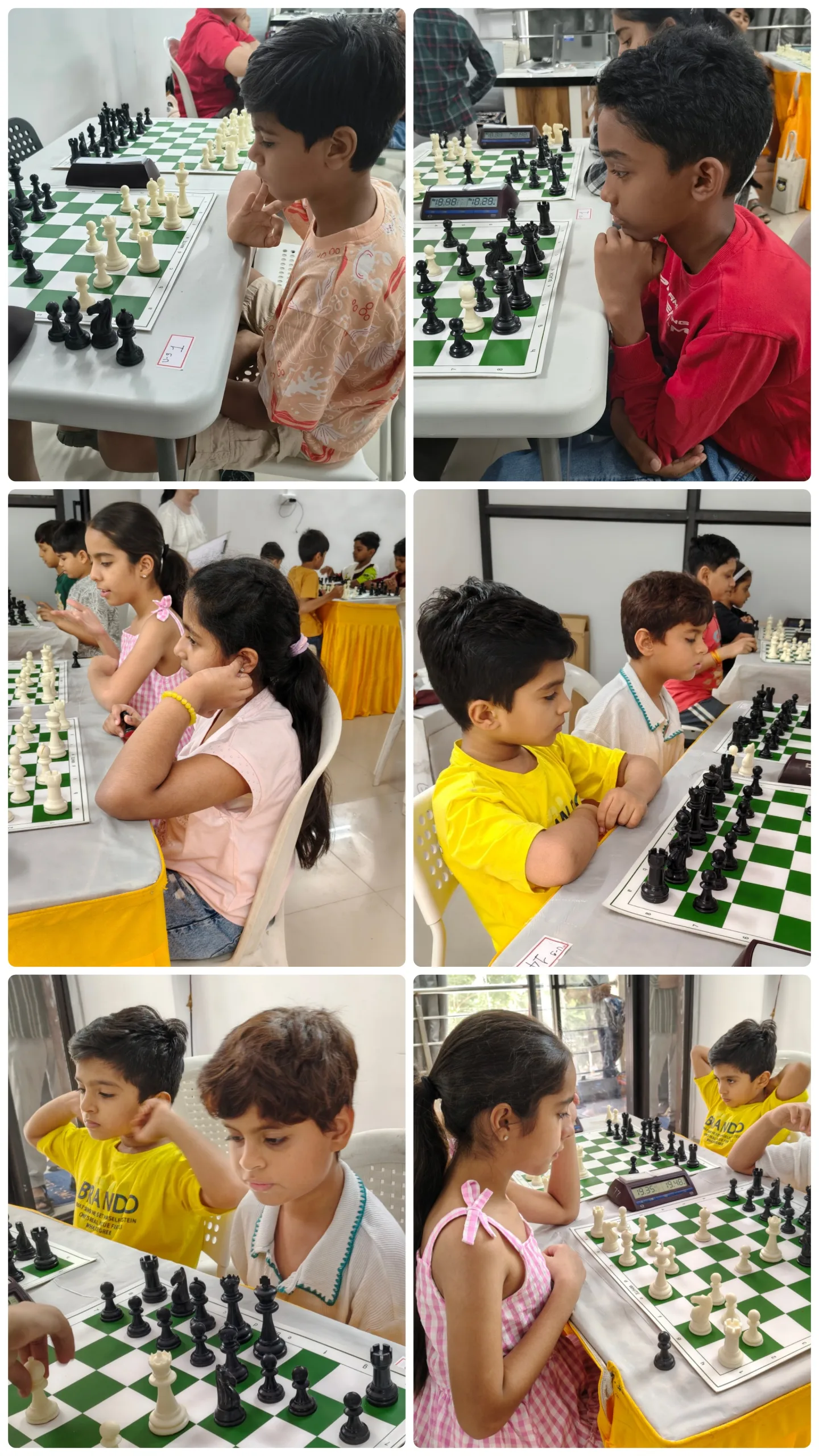Chess House Circuit S01·T02 — tournament floor collage 4, Ahmedabad