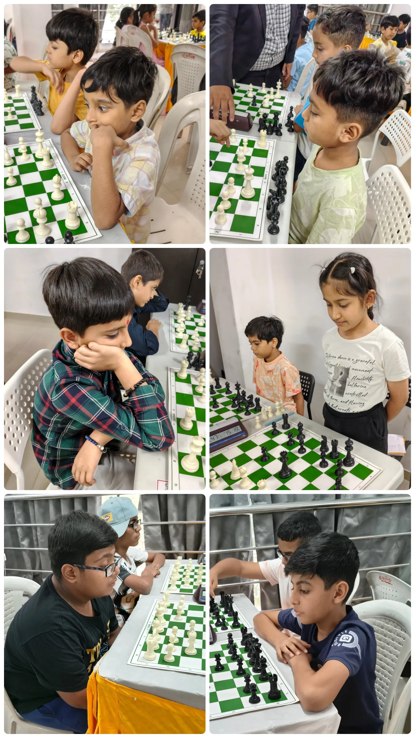 Chess House Circuit S01·T02 — tournament floor collage 6, Ahmedabad