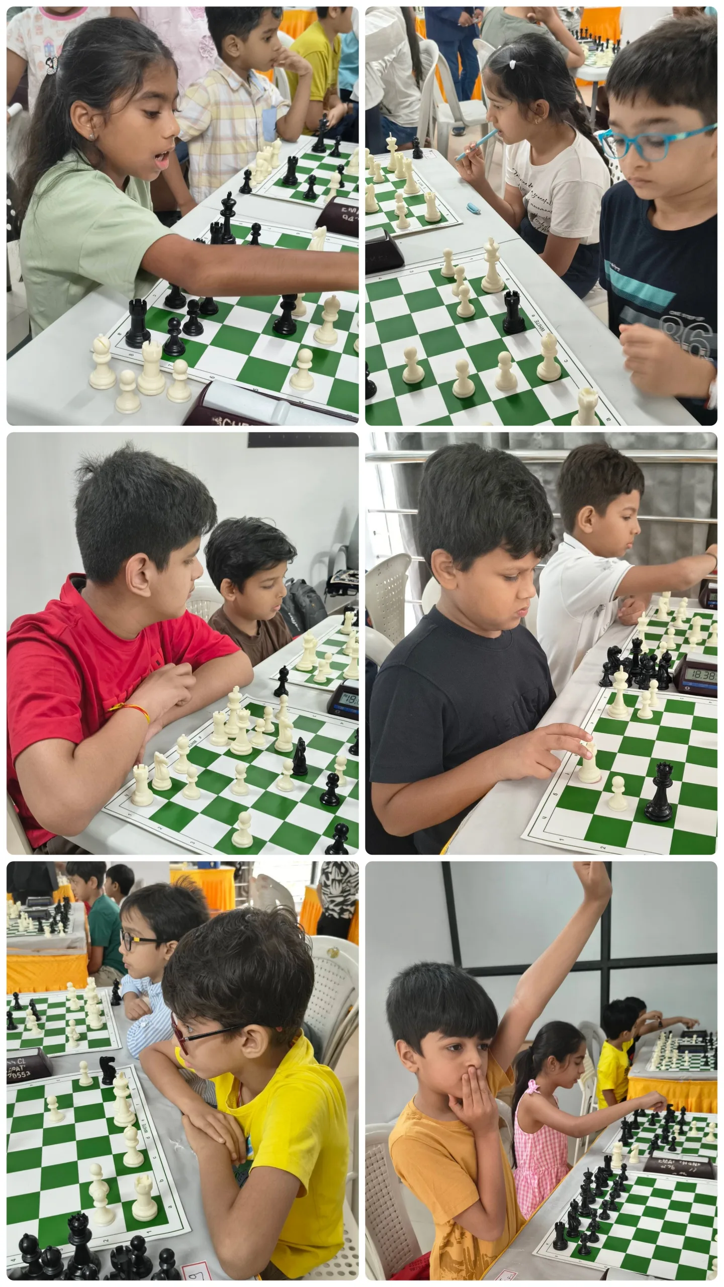Chess House Circuit S01·T02 — tournament floor collage 9, Ahmedabad