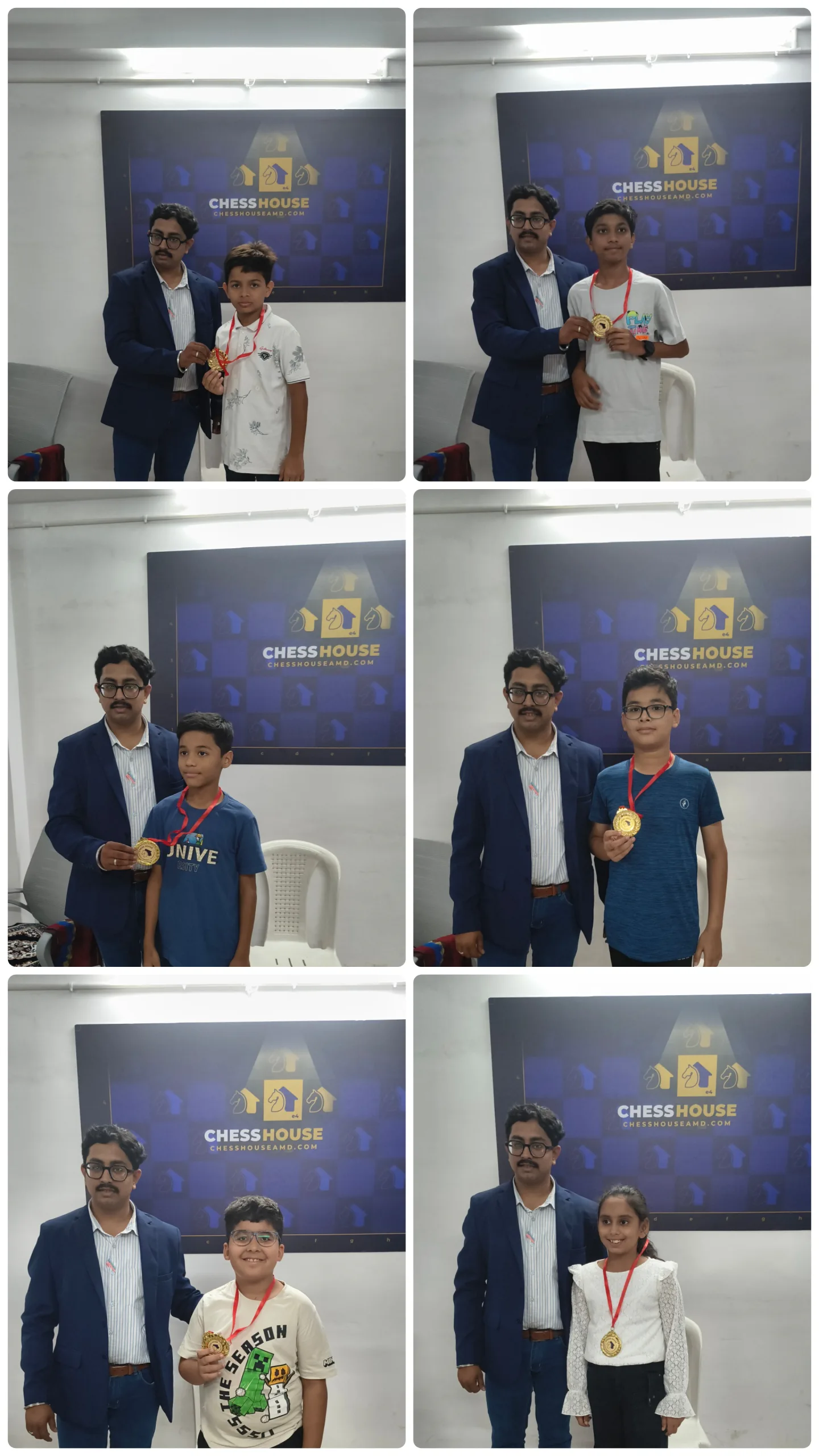 Chess House Circuit S01·T02 — participant medals & certificates 3, Ahmedabad