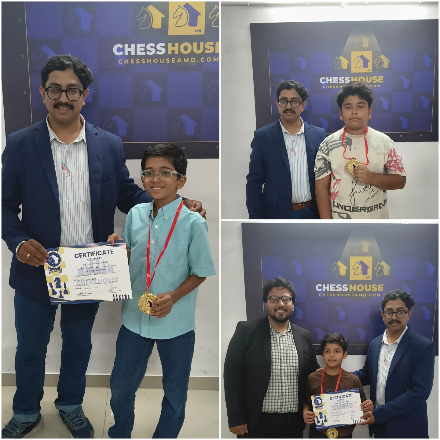 Chess House Circuit S01·T02 — participant medals & certificates 5, Ahmedabad