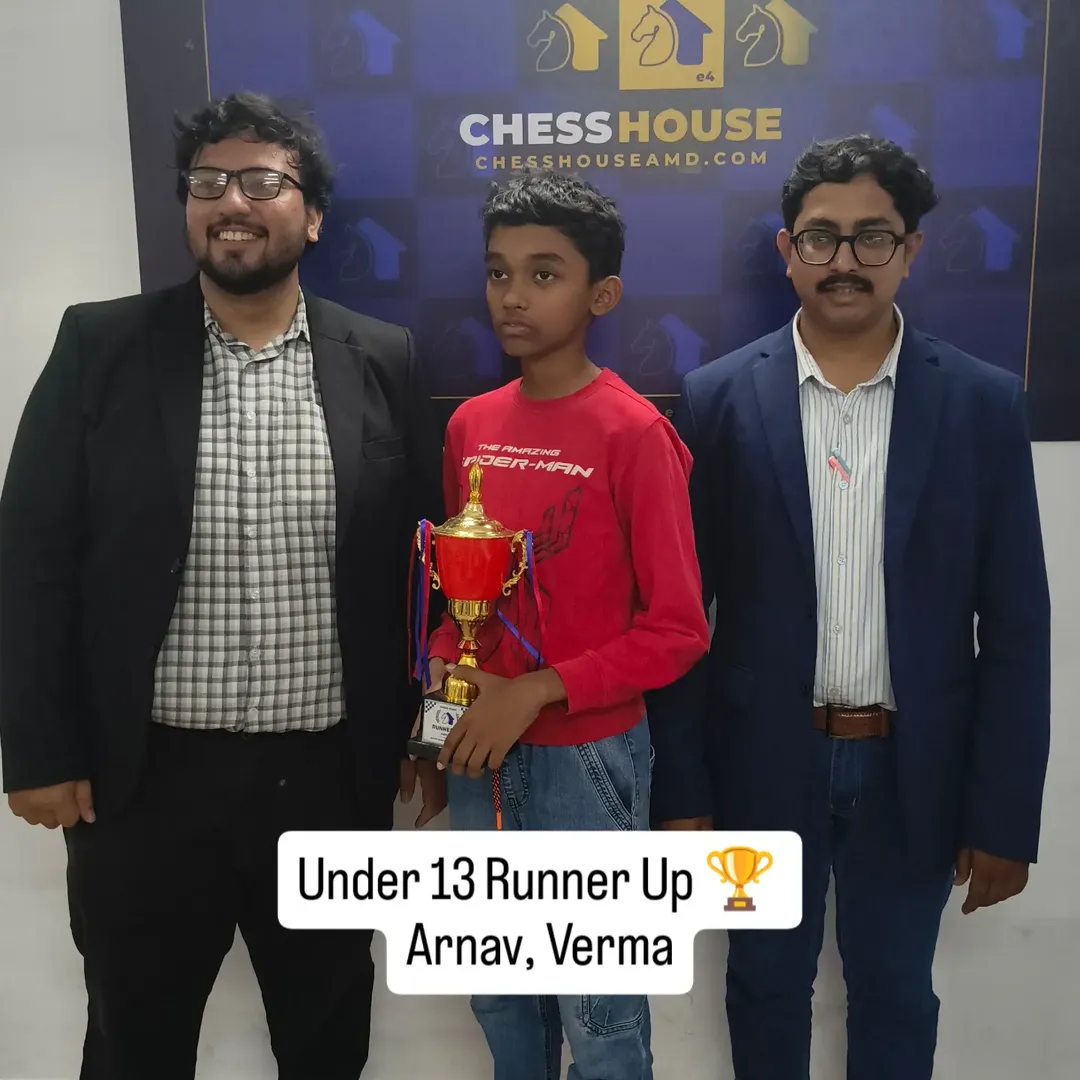 Under-13 winner 2 — Circuit Season 01 · Tournament 02, Chess House Ahmedabad