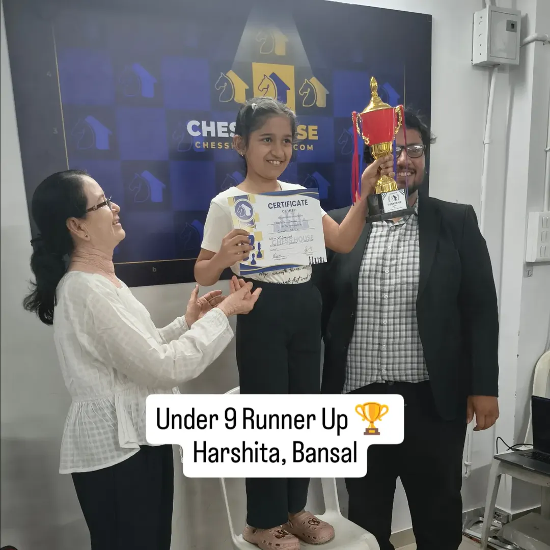 Under-9 winner 2 — Circuit Season 01 · Tournament 02, Chess House Ahmedabad